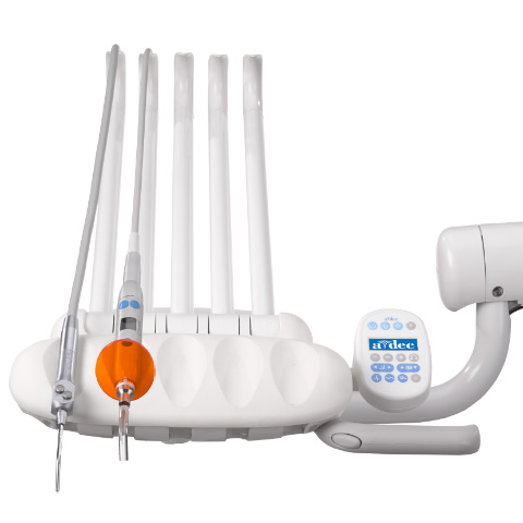 A-dec 300 dental delivery system with curing light 