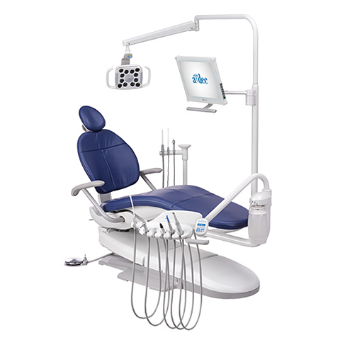 A-dec 300 dental delivery system radius chair mount 