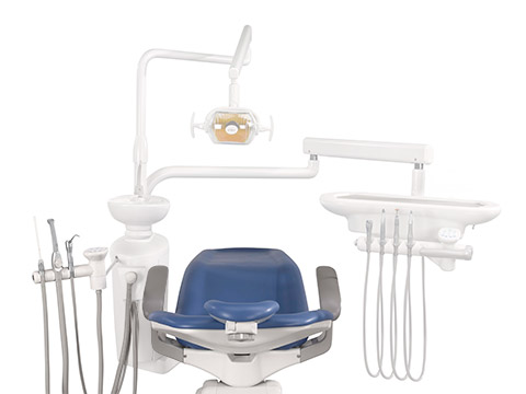 A-dec 200 dental chair with assistants instrumentation 