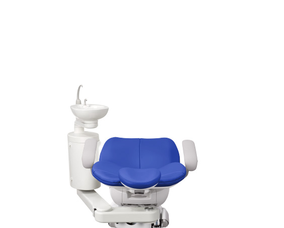 A-dec 300 dental chair with cuspidor