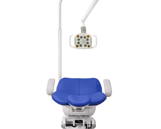 A-dec 300 dental chair with dental LED light