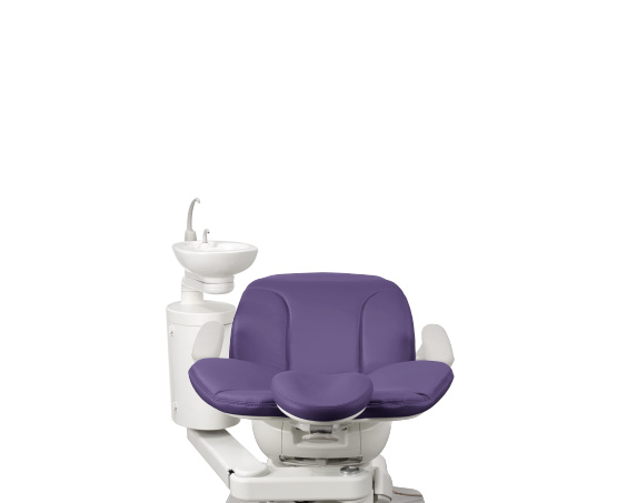 A-dec dental chair with cuspidor