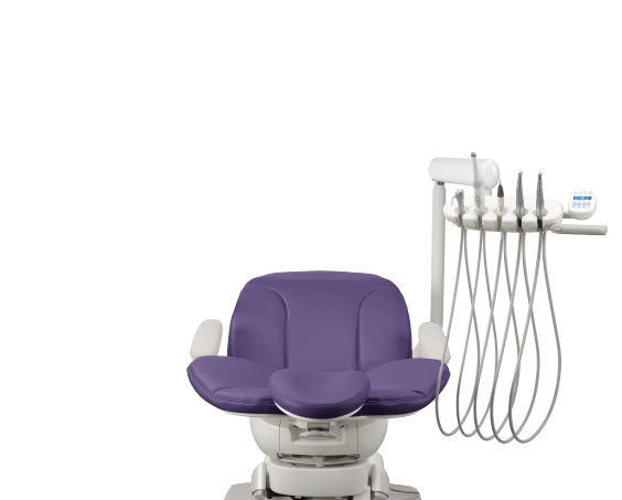 A-dec 400 dental chair with traditional dental delivery system