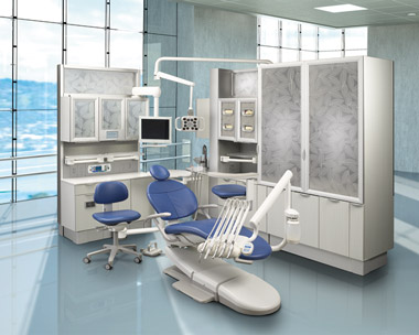 A-dec 300 Dental Operatory with A-dec Inspire Dental Cabinets thumbnail
